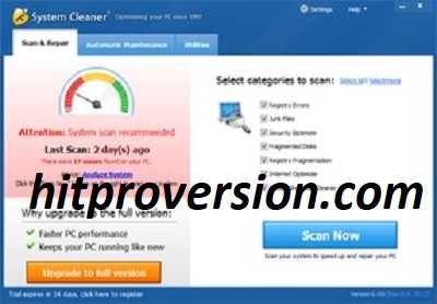 System Cleaner Crack + License Key Full Version Download 2022